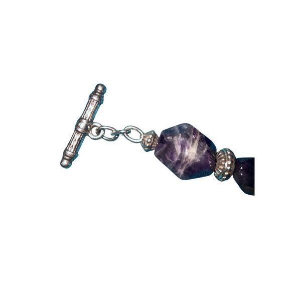Natural Amethyst Bracelet - Picture 3 of 16